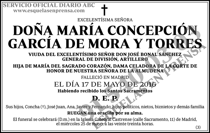 María Concepción García de Mora y Torres